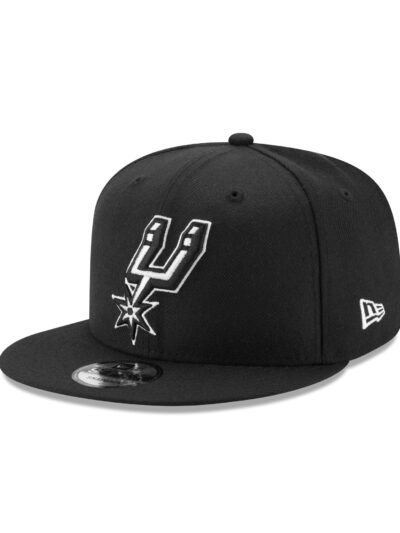 San Antonio Spurs Basic Black & White 9FIFTY Snapback Hat
