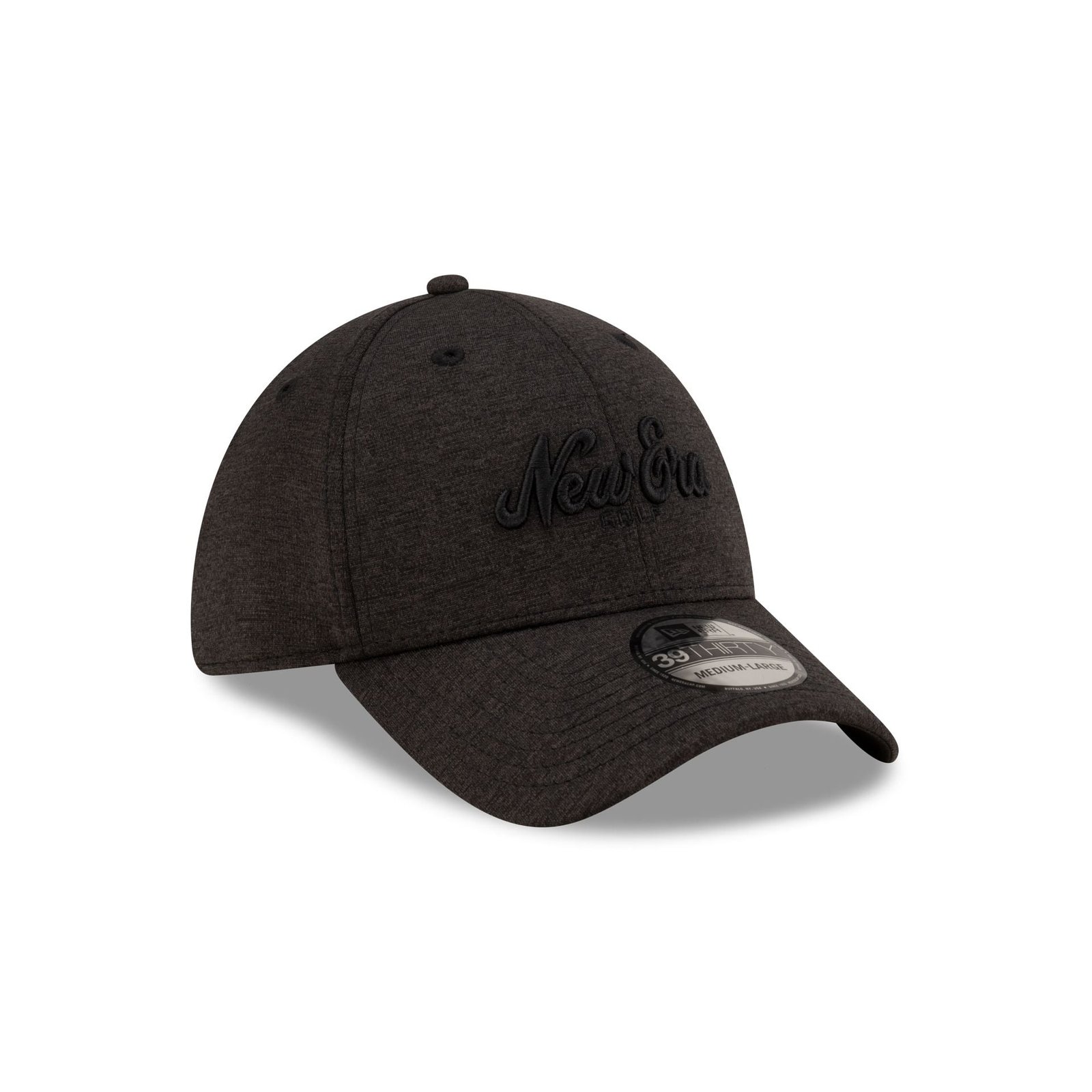 New Era Golf Script Black 39THIRTY Stretch Fit Hat - Image 3