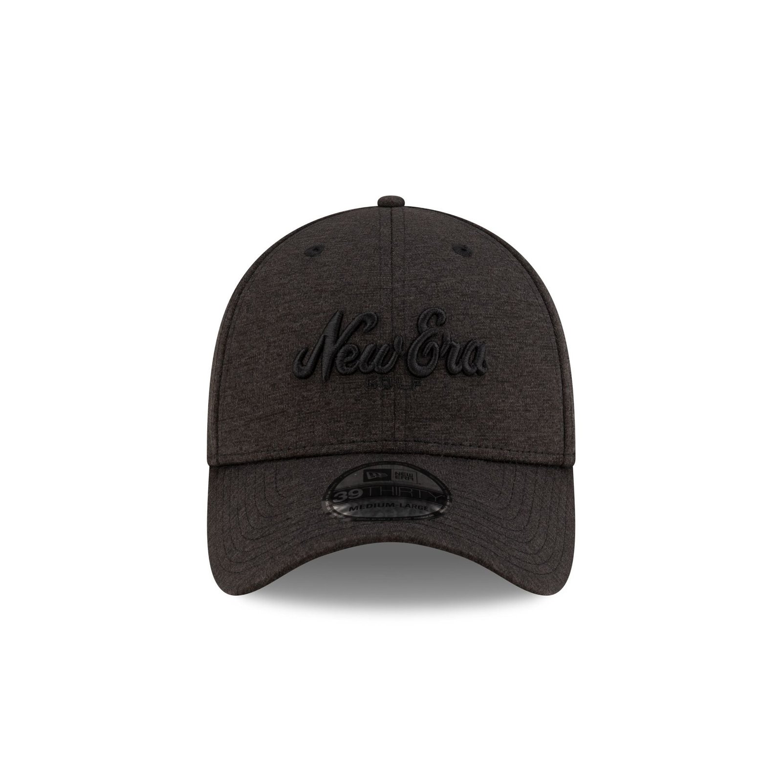 New Era Golf Script Black 39THIRTY Stretch Fit Hat - Image 2