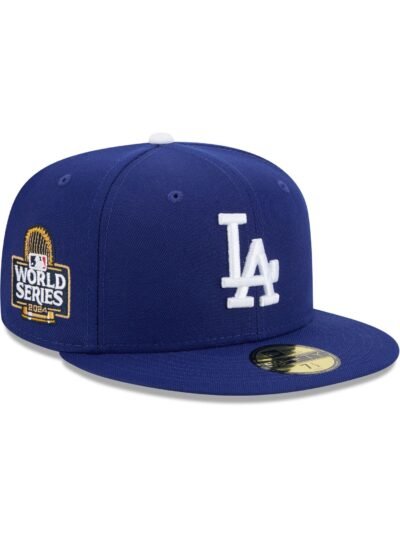 Los Angeles Dodgers 2024 World Series Dark Royal 59FIFTY Fitted Hat
