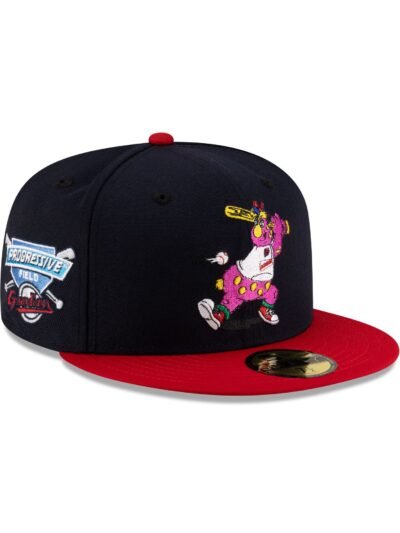 Cleveland Guardians Mascot Navy 59FIFTY Fitted Hat