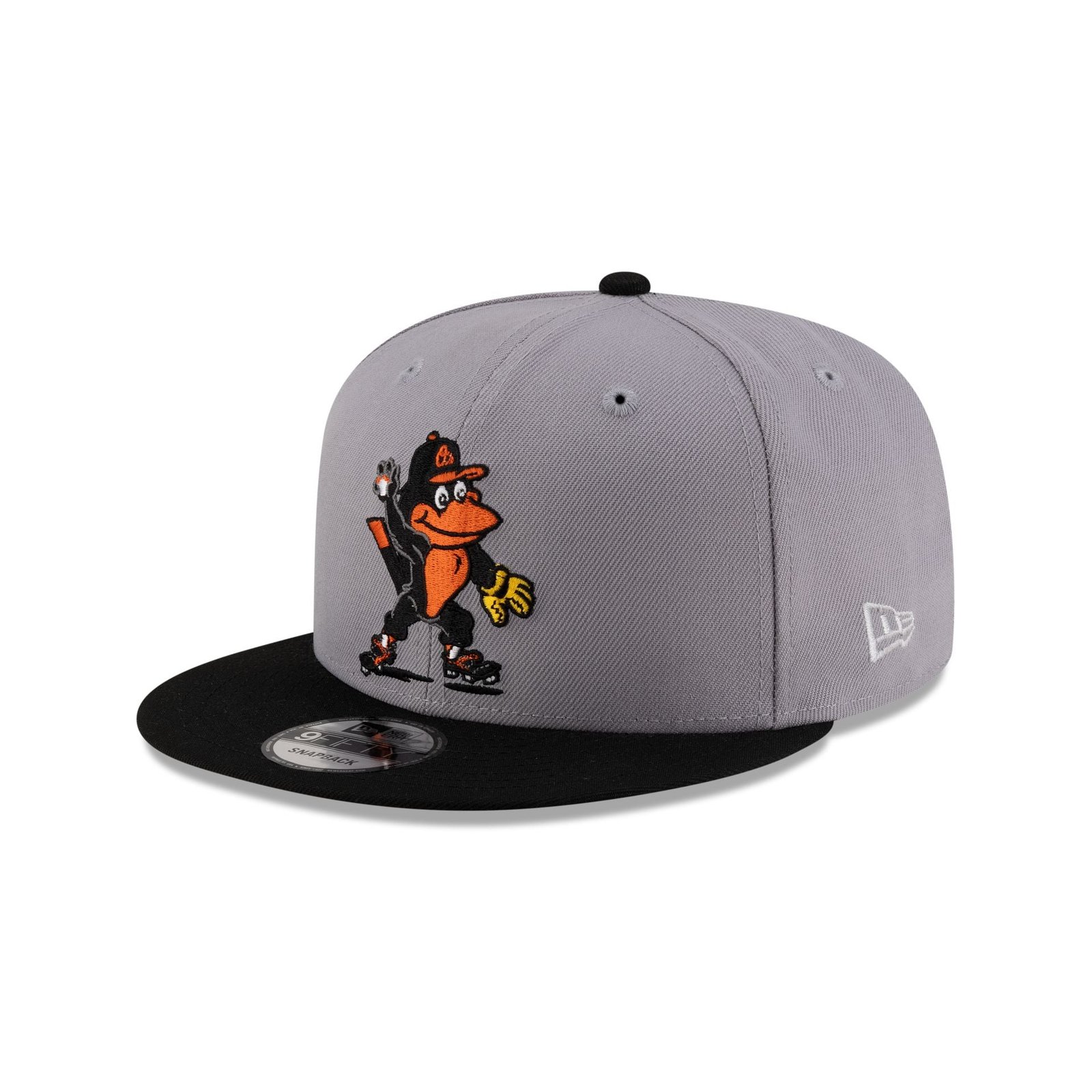 Baltimore Orioles Mascot Gray 9FIFTY Snapback Hat - Image 3