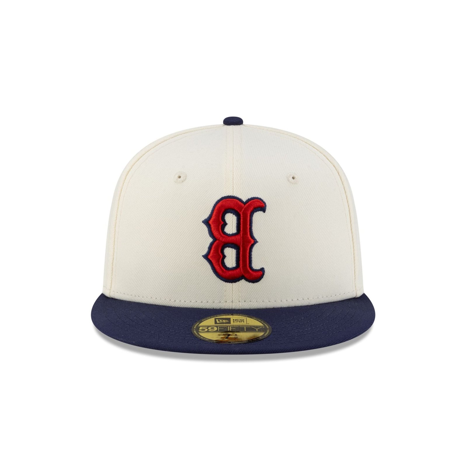 Boston Red Sox Upside Down Logo Chrome 59FIFTY Fitted Hat - Image 2