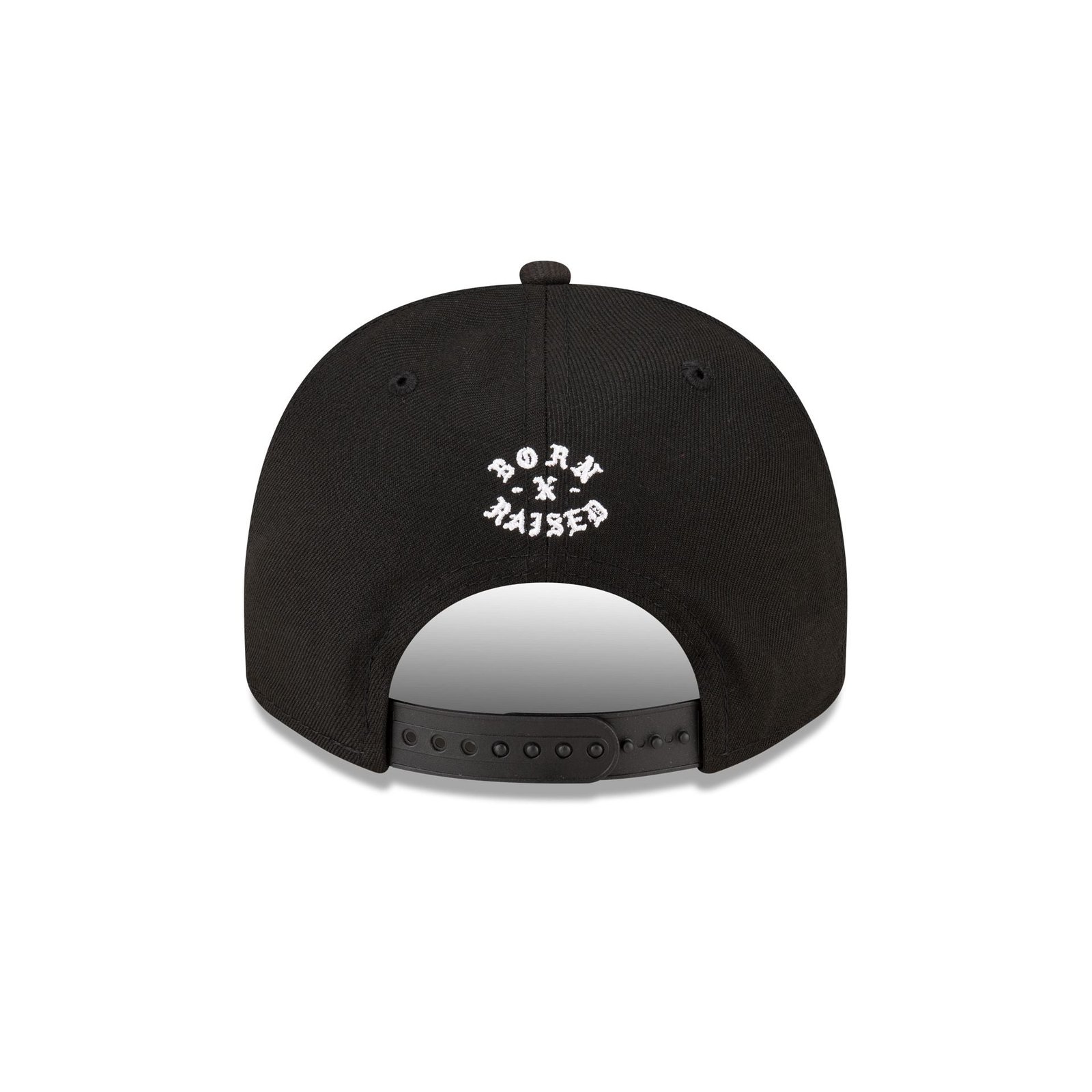 Born x Raised x San Francisco 49ers Script Black 9FIFTY A-Frame Snapback Hat - Image 6