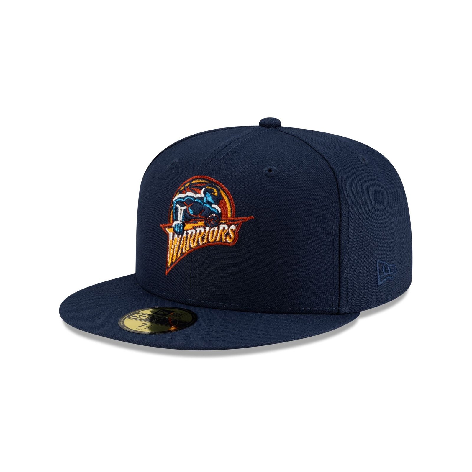 Golden State Warriors 1997-2009 Hardwood Classics Ocean Blue 59FIFTY Fitted Hat - Image 3