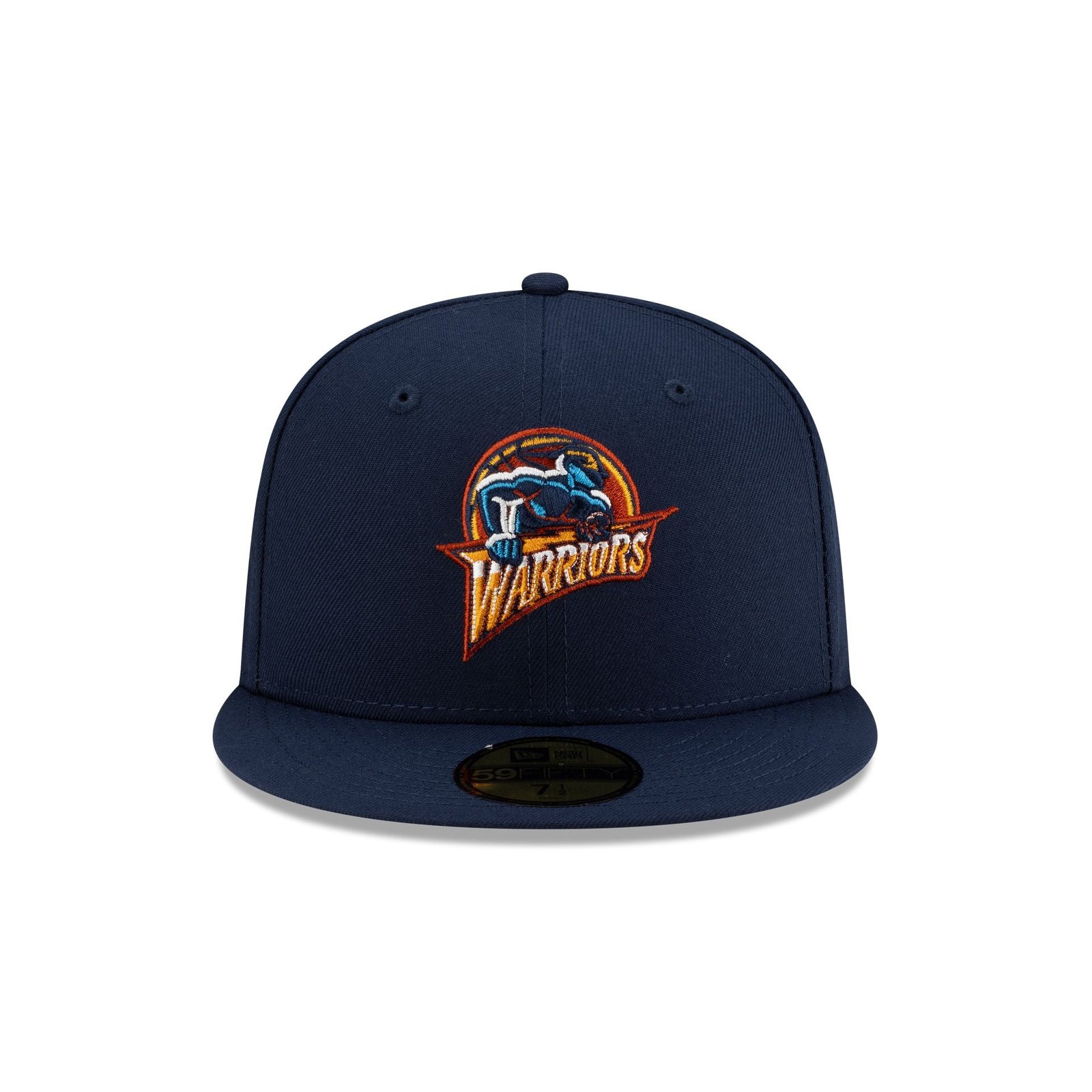 Golden State Warriors 1997-2009 Hardwood Classics Ocean Blue 59FIFTY Fitted Hat - Image 2
