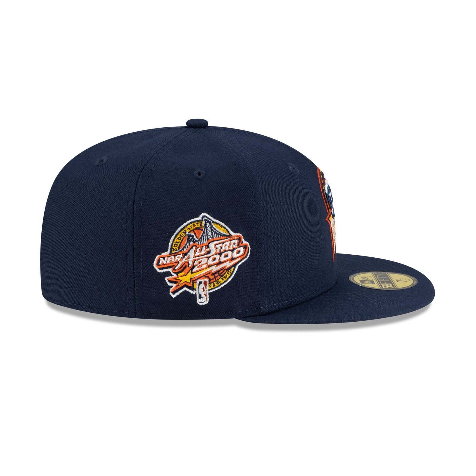 Golden State Warriors 1997-2009 Hardwood Classics Ocean Blue 59FIFTY Fitted Hat - Image 4