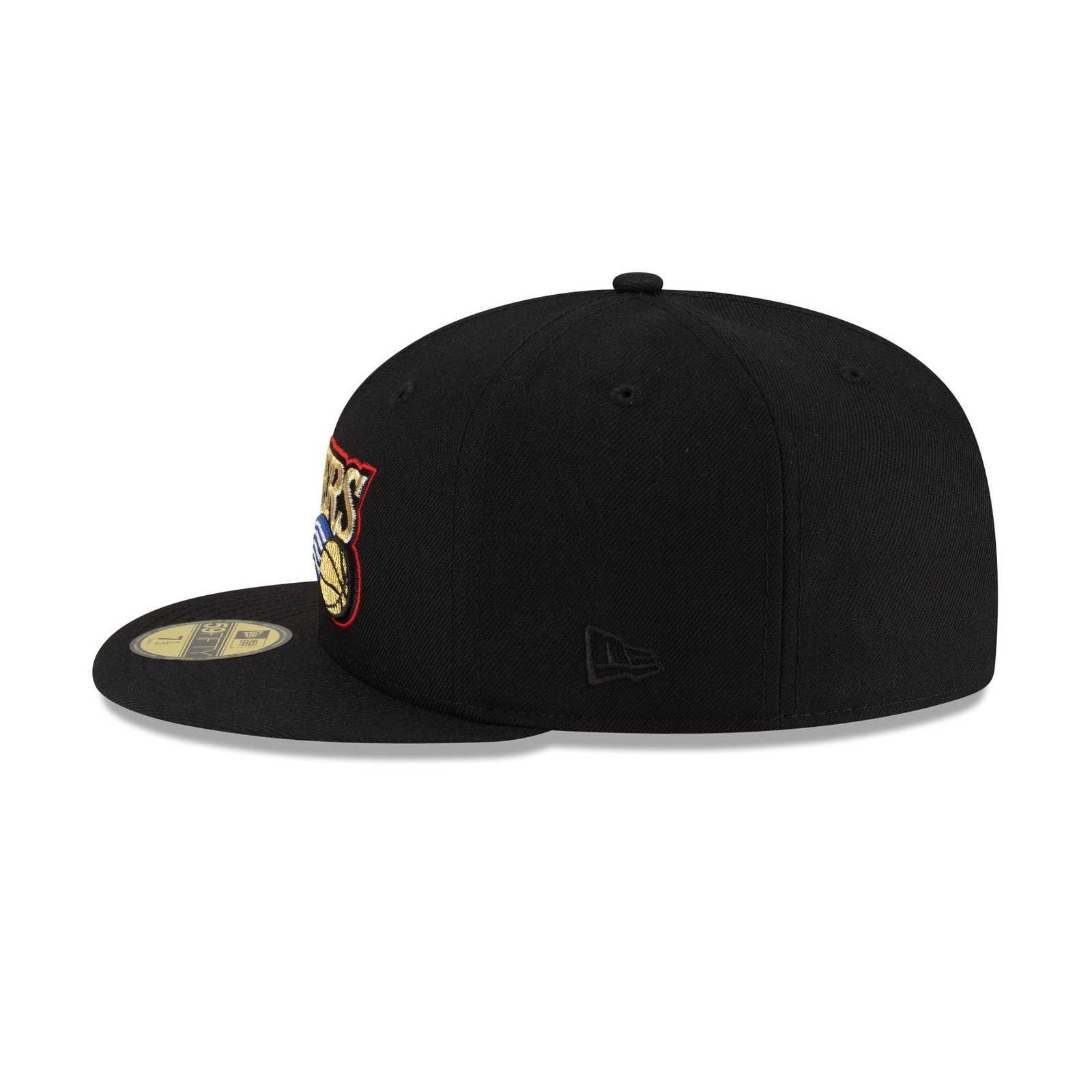 Philadelphia 76ers 1963-1976 Hardwood Classics Poly Black 59FIFTY Fitted Hat - Image 5
