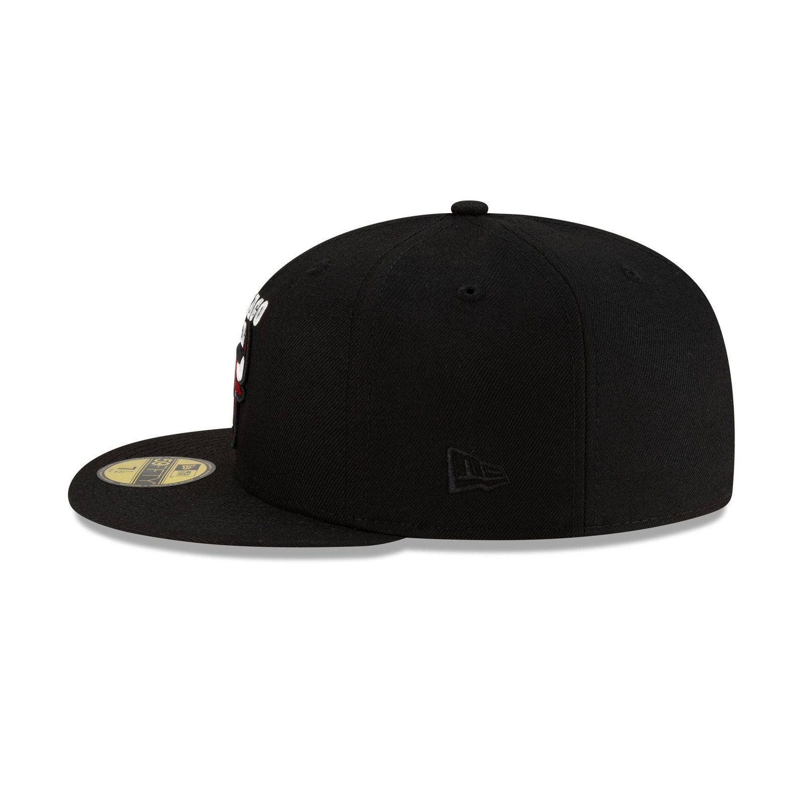 Chicago Bulls 1966-Present Hardwood Classics Black 59FIFTY Fitted Hat - Image 5