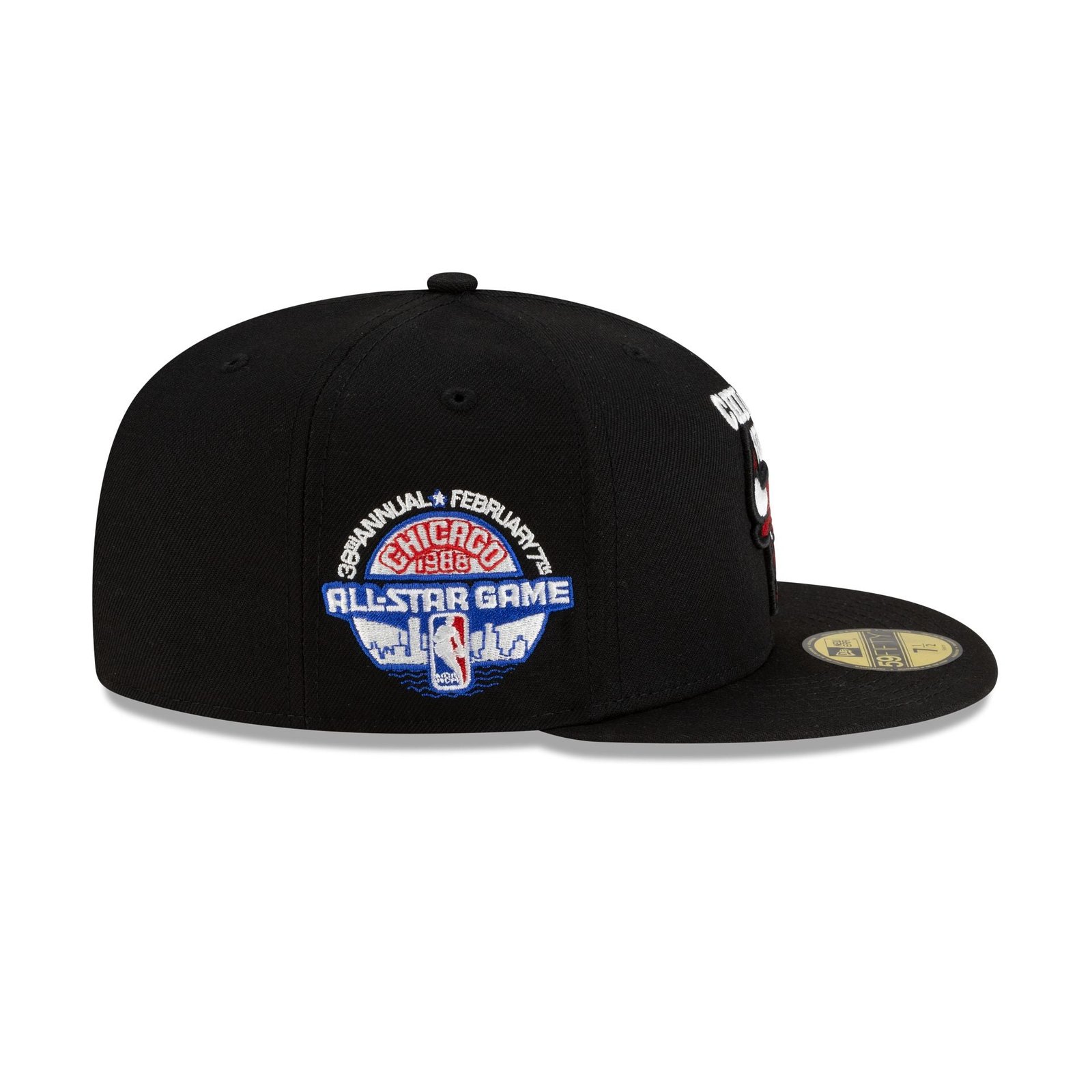 Chicago Bulls 1966-Present Hardwood Classics Black 59FIFTY Fitted Hat - Image 4