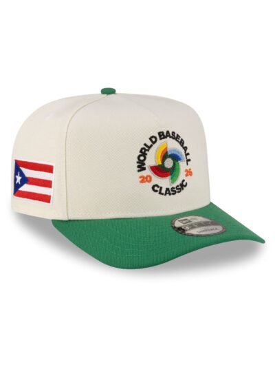 Puerto Rico 2026 World Baseball Classic Chrome White 9FIFTY A-Frame Snapback Hat