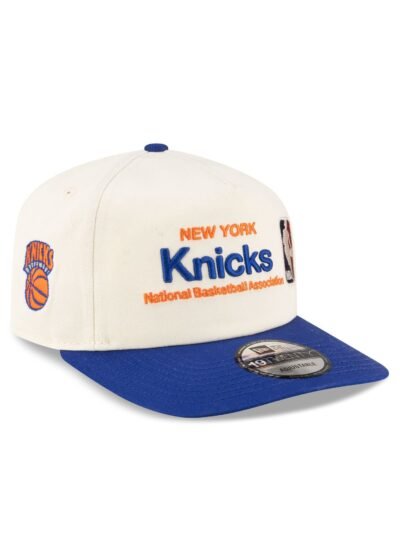 New York Knicks 1964-1992 Hardwood Classics Sign Stack Chrome White 19TWENTY Adjustable Hat