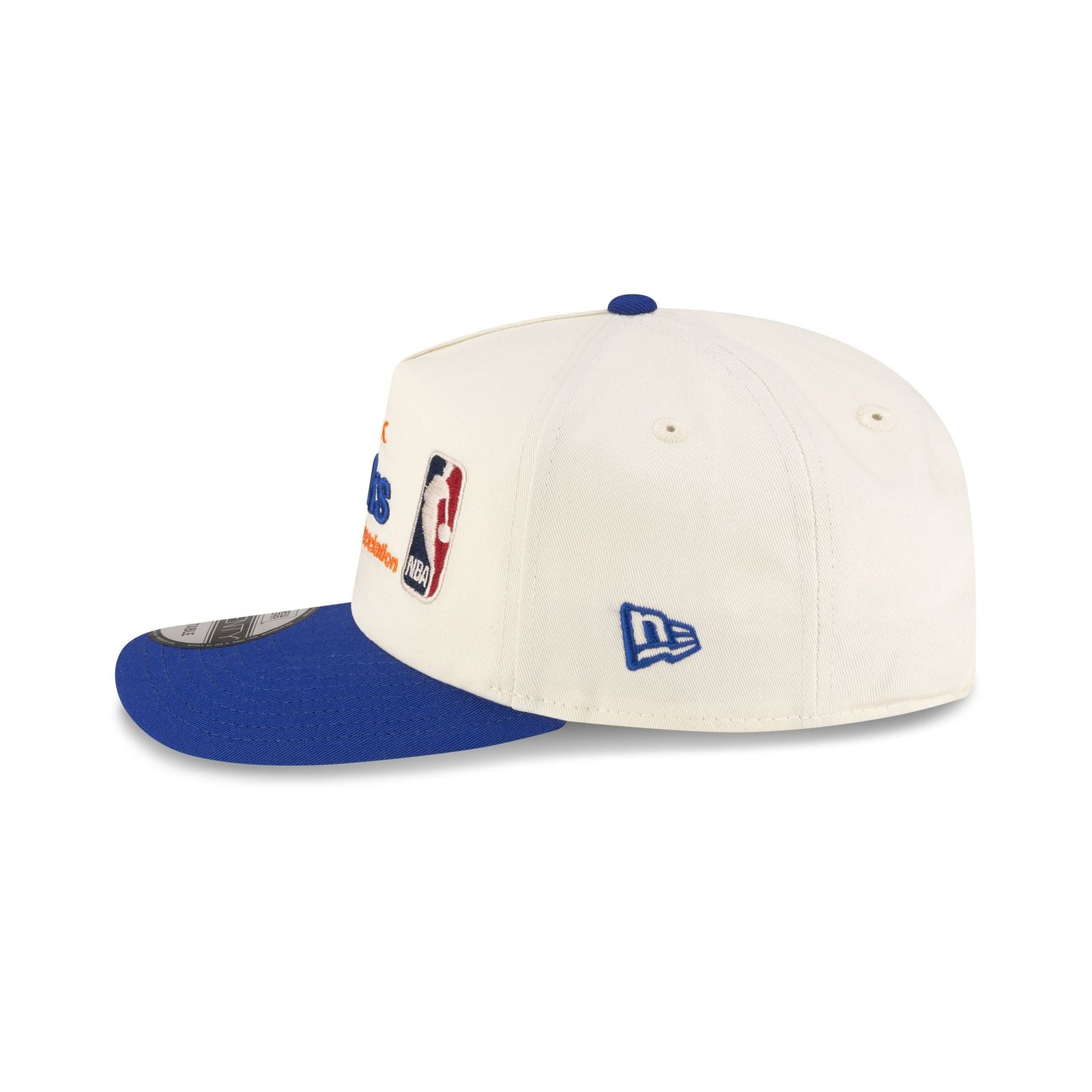 New York Knicks 1964-1992 Hardwood Classics Sign Stack Chrome White 19TWENTY Adjustable Hat - Image 5