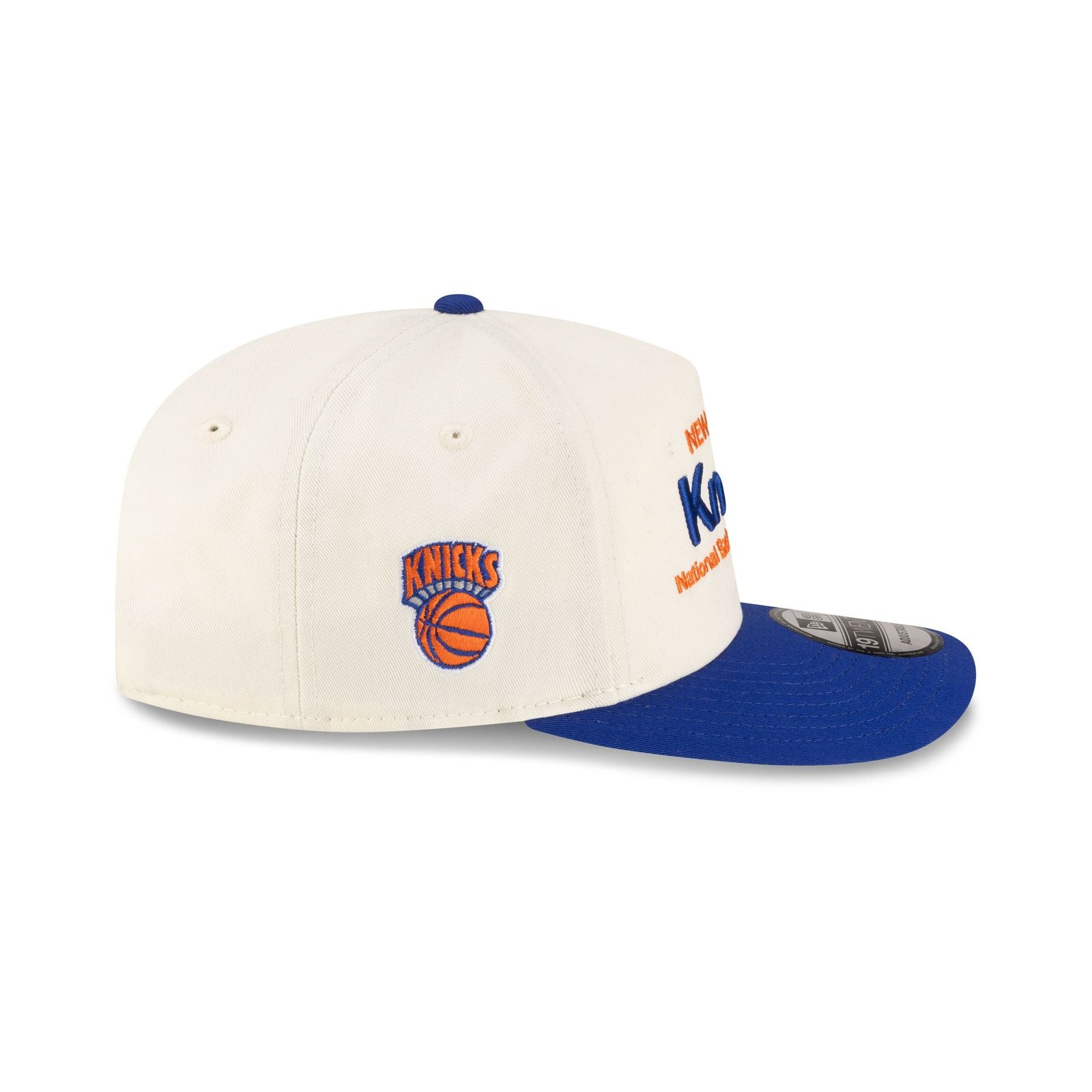 New York Knicks 1964-1992 Hardwood Classics Sign Stack Chrome White 19TWENTY Adjustable Hat - Image 4