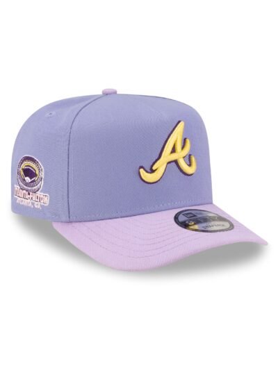 Atlanta Braves Lavender 9FIFTY A-Frame Snapback Hat