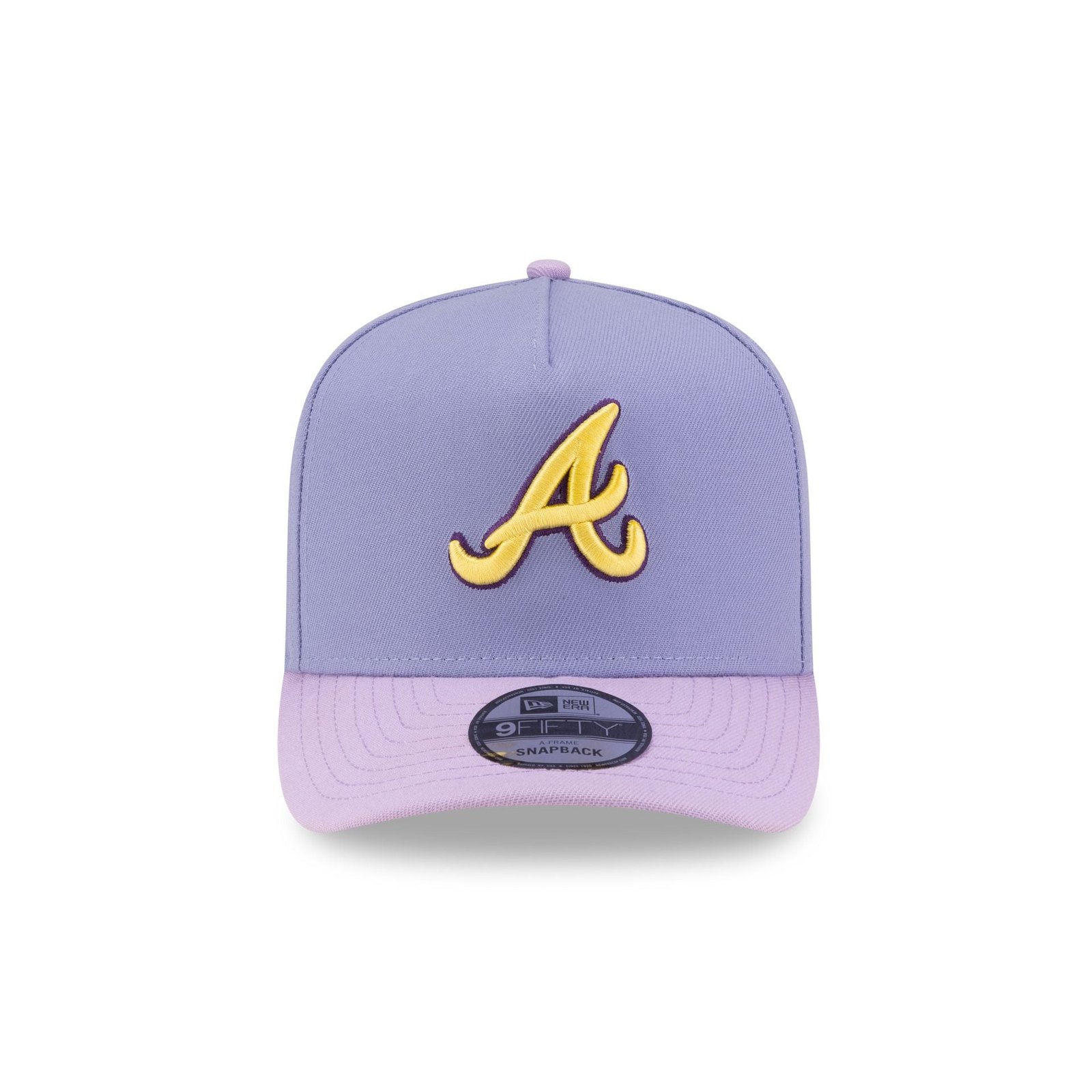 Atlanta Braves Lavender 9FIFTY A-Frame Snapback Hat - Image 2