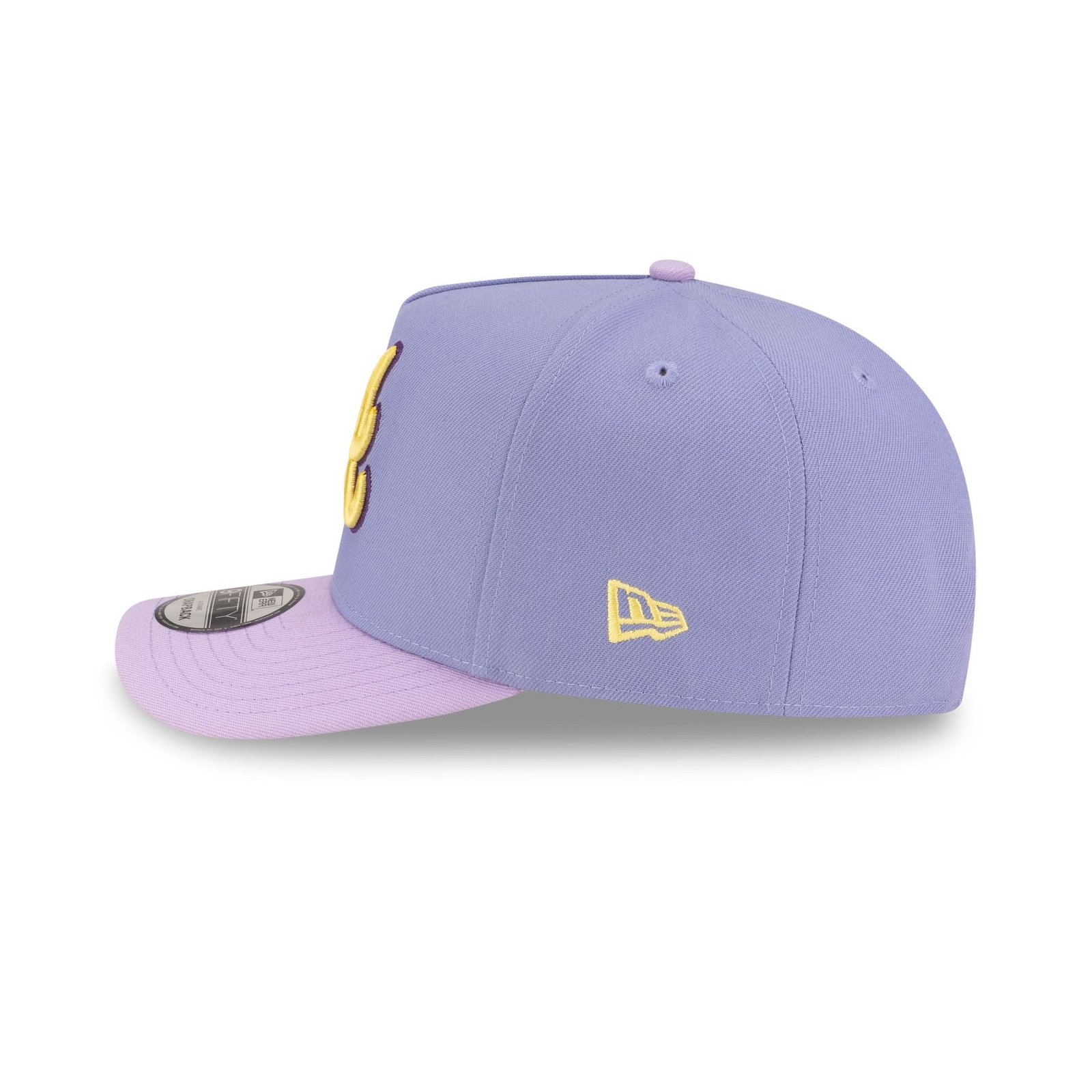 Atlanta Braves Lavender 9FIFTY A-Frame Snapback Hat - Image 5