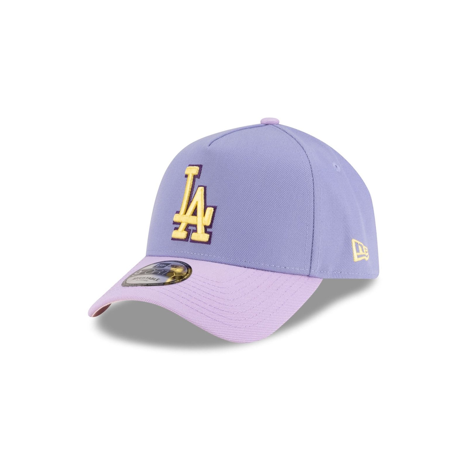 Los Angeles Dodgers Lavender Pink 9FORTY A-Frame Snapback Hat - Image 3
