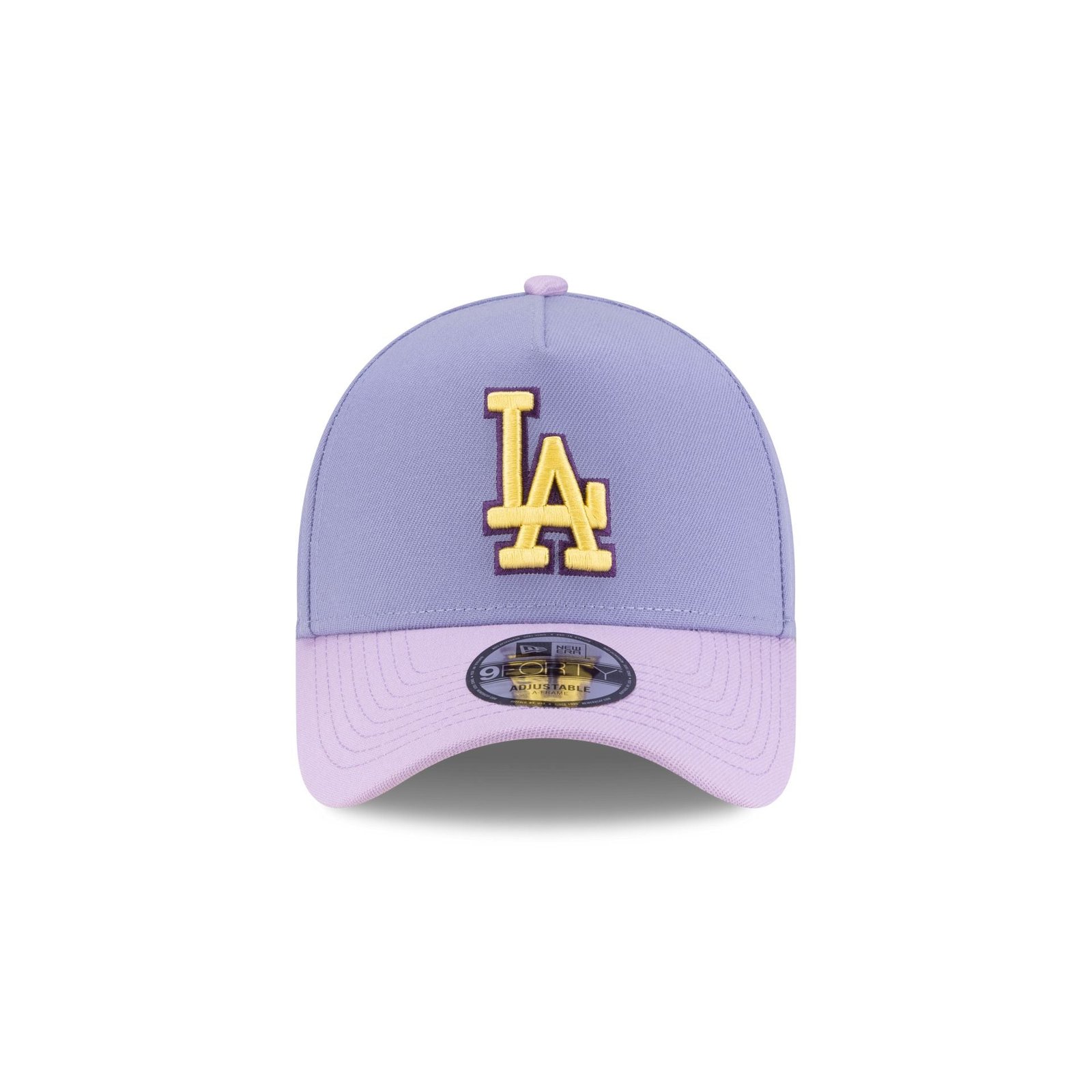 Los Angeles Dodgers Lavender Pink 9FORTY A-Frame Snapback Hat - Image 2