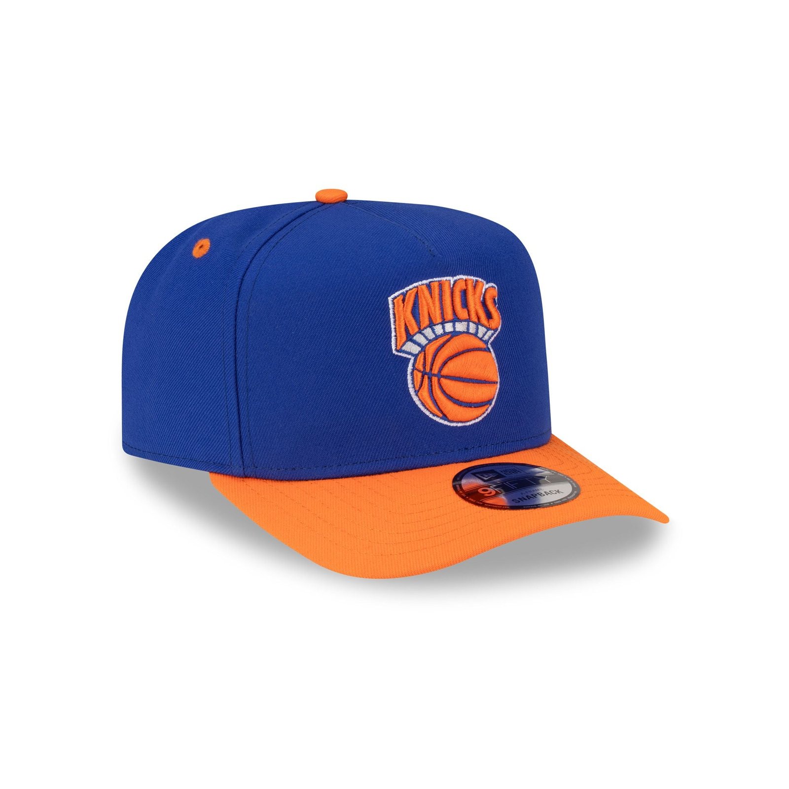New York Knicks Hardwood Classics 80s Two Tone 9FIFTY A-Frame Snapback Hat - Image 3