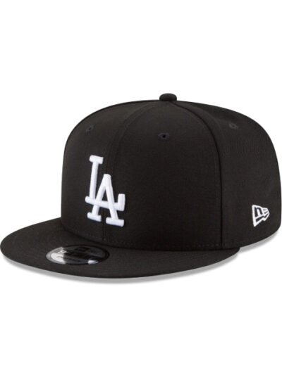 Los Angeles Dodgers Basic Black and White 9FIFTY Snapback Hat