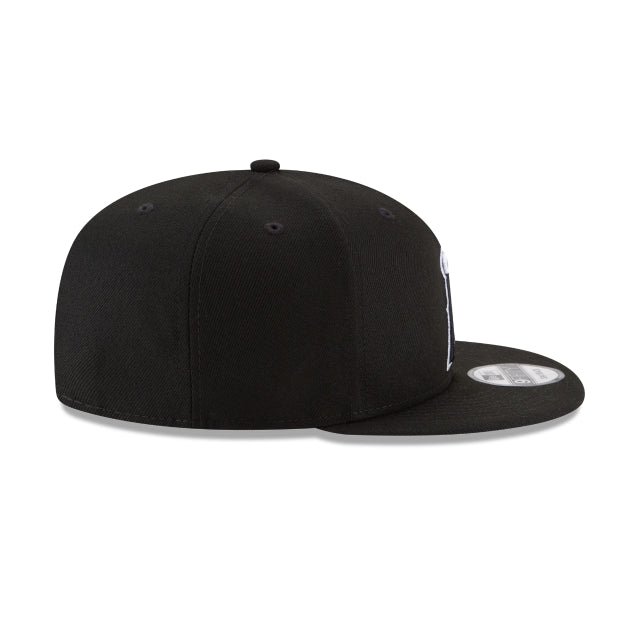 Los Angeles Angels Basic Black and White 9FIFTY Snapback Hat - Image 6