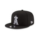 Los Angeles Angels Basic Black and White 9FIFTY Snapback Hat