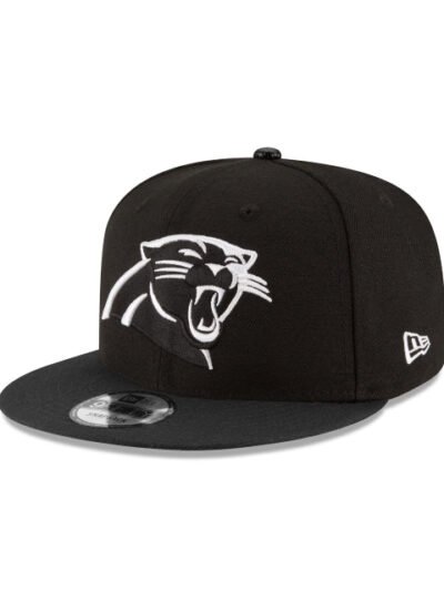 Carolina Panthers Black and White 9FIFTY Snapback Hat