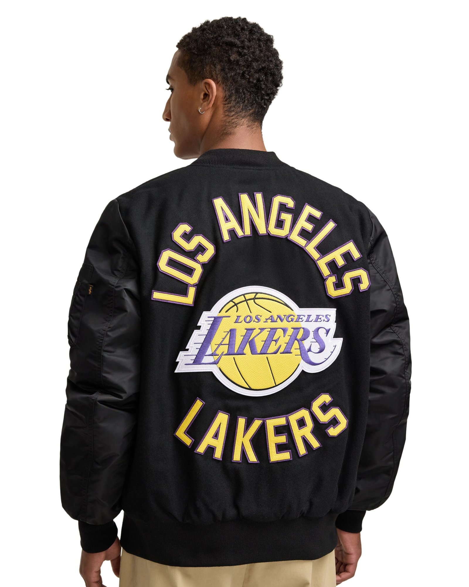 Alpha Industries x New York Knicks MA-1 Wool Varsity Jacket - Image 5