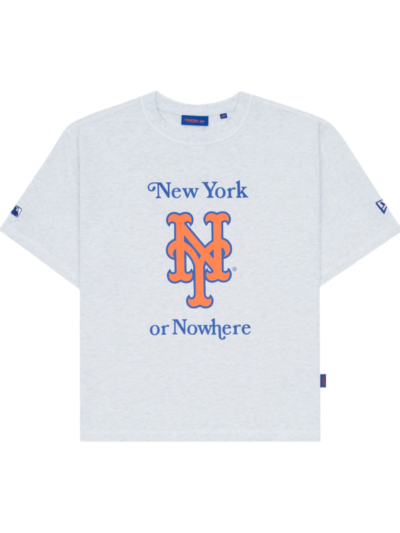 New York or Nowhere x New York Mets White Relaxed Logo T-Shirt